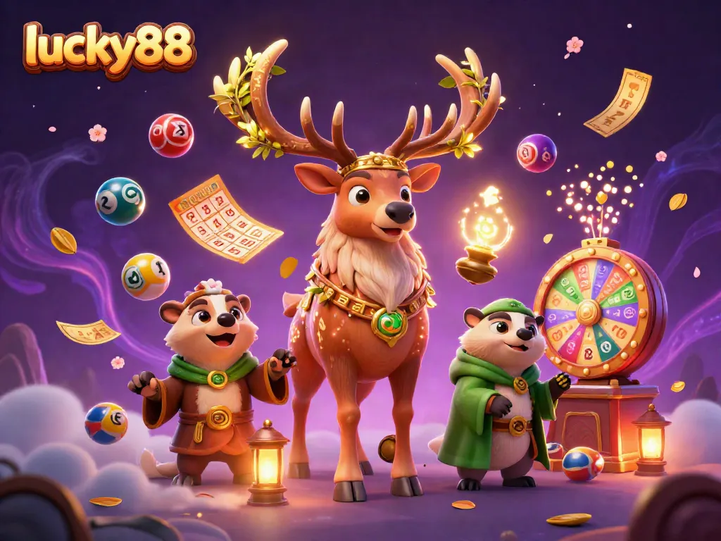 Enter the thrilling world of lucky88 with vibrant winning elements and enchanting characters.